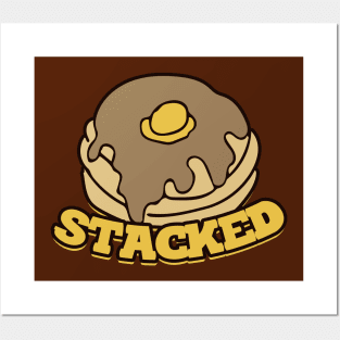 Stacked pancakes Posters and Art